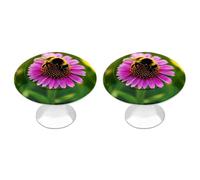 NWTRJ Lot de 2 boutons d'armoire de cuisine ronds de style moderne pour la maison, le bureau, la cuisine