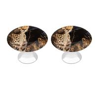 NWTRJ Lot de 2 boutons d'armoire de cuisine ronds de style moderne pour la maison, le bureau, la cuisine