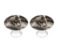 NWTRJ Lot de 2 boutons d'armoire de cuisine ronds de style moderne pour la maison, le bureau, la cuisine