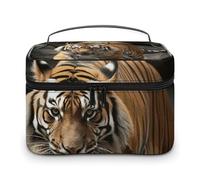 NWTRJ Malayan Tiger Trousse de maquillage de voyage étanche en cuir synthétique pour femme 25 x 18 x 15 cm, Style :, 25x18x15cm