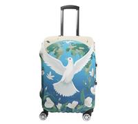 NWTRJ Peace on Earth Housse de bagage de voyage élastique lavable anti-poussière anti-rayures Convient aux bagages de 48,3 à 81,3 cm, Style :, L