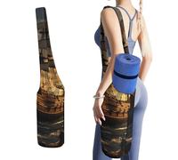 NWTRJ Sac de yoga long avec grande poche latérale pour tapis de yoga, convient à la plupart des tailles de tapis de yoga