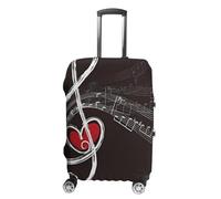 NWTRJ Treble Love And Music Housse de bagage de voyage élastique lavable anti-poussière anti-rayures pour valise de 48,3 à 81,3 cm, Style :, XL