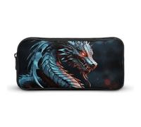 NWTRJ Trousse à crayons de grande capacité avec fermeture éclair - Motif dragon - Pour homme et femme