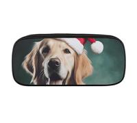 NWTRJ Trousse à crayons en cuir imperméable avec motif chien qui sort de la langue - Grande capacité - Pour homme et femme, Style :, Taille unique