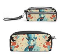 NWTRK Grande trousse à crayons avec motif lapin magicien - Trousse à crayons esthétique portable pour homme et femme - Trousse de maquillage multifonction pour voyage, bureau, Style :, 20*10*5.5cm