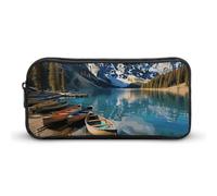 NWTRK Grande trousse à crayons Moraine Lake Canoes - Trousse à crayons portable et esthétique pour homme et femme - Jolie trousse de maquillage multifonction pour voyage, bureau, Style :, 22*12*5cm