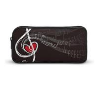 NWTRK Grande trousse à crayons Treble Love And Music - Trousse à crayons portable et esthétique pour homme et femme - Trousse de maquillage multifonction pour voyage, bureau, Style :, 22*12*5cm