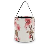 NWTRK Sacs à friandises ou à friandises d'Halloween en fleurs de cerisier - Seau à bonbons portable réutilisable avec poignées pour fournitures de fête d'Halloween, style, taille unique, Style :,