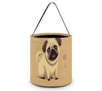 NWTRK Sacs à friandises ou tours d'Halloween coquins gros chien Halloween seau à bonbons portable réutilisable sac fourre-tout avec poignées pour fournitures de fête d'Halloween, style, taille unique,