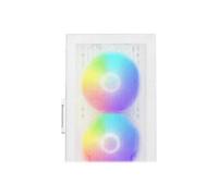 NX Series NX410 - Mid tower - ATX - panneau latéral fenêtré (verre trempé) - pas d'alimentation - blanc - USB/Audio