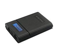 NXACETN 4 Fentes 18650 Chargeur ¨¦cran LCD Bricolage Bo?tier Mobile De Banque d'alimentation noirNone
