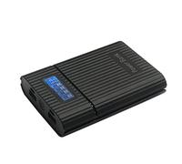 NXACETN 4-Slot LED Light LCD Display DIY Vide Power Bank Case Box 18650 Chargeur noirNone