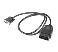 NXACETN Adaptateur De Diagnostic De Voiture Interface USB OBD OBD2 16 Broches Au Cable DB9 RS232 Noir