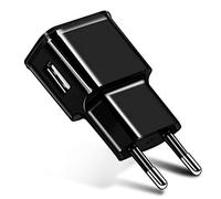 NXACETN Chargeur De T¨¦l¨¦phone USB Unique 5V Portable De Voyage d'alimentation De Prise De L'UE Compatible avec Android noirNone * Prise UE