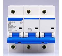 NXB-125 3P AC 230/400V Type D interrupteur à Air D63 80 100 125A protecteur de surcharge grand interrupteur intégré 1 pièces Interrupteur automatique (Color : 100a, Size : 3)