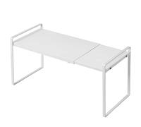 Nxconsu Étagère Extensible pour Armoire de Cuisine, Garde-Manger, Placard sous évier, comptoir, Rangement à Domicile, étagère de Rangement Autonome, Robuste, antidérapante, empilable, Blanc, Taille L