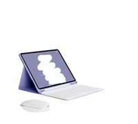 NXCVBNKZJ kuaijiexiaopu Étui de Protection for Clavier et Tablette, Support magnétique, adapté à l'iPad mini6/7, 8.3 Pouces, Universel(Purple+White Keyboard+Mouse)