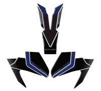 NXGHARTG Accessoires De Moto 3D Gel TAFT Protecteur Tank Autocollants Side Stickers Paint Protection La Peinture pour MT-09 2024