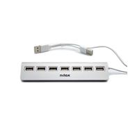 Nilox Hub USB NXHU7ALU2 – USB 2.0 480 Mbit/s – Gris