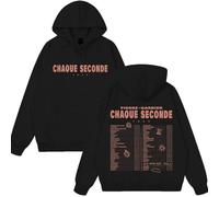 NXKAFAH Pierre Garnier Chaque Seconde Tournée 2025 : Sweat à Capuche Veste de Printemps pour Femme vêtements Hip-hop Vintage vêtements Oversize