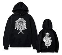 NXKAFAH Sweat à Capuche imprimé Recto-Verso Forward Observations Group Style Gothique Horreur Motif crâne Sweat-Shirt Streetwear Vintage pour Homme