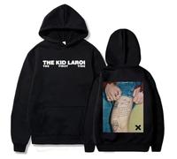 NXKAFAH Sweat à Capuche The First Time The Kid LAROI pour Filles, Album Graphique avec Poche, vêtements Unisexes pour Hommes, Sweat à Capuche décontracté