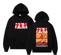 NXKAFAH Sweat à Capuche Unisexe en Coton Oversize inspiré du Film d'animation Japonais de Science-Fiction Akira Shotaro Kaneda.