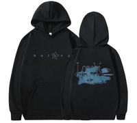 NXKAFAH Sweat à Capuche Unisexe imprimé Halsey pour l'album de la tournée My Last Trick 2025 Style Hip-hop Oversize Manches Longues Style Harajuku.