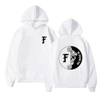 NXKAFAH Sweat à Capuche Vintage décontracté pour Homme Gbrs Forward Observations Group, Style Gothique Rock, surdimensionné, imprimé Squelette