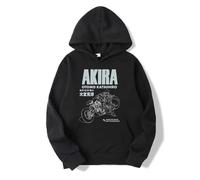 NXKAFAH Sweats à Capuche Akira Otomo Katsuhiro Memories Metropolis Anime Japonais Coton Hommes Femmes Sweats à Capuche Longs en Coton lavé