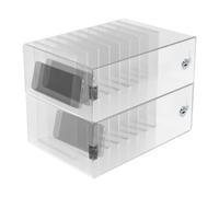 Nxkhox Casier de Stockage de Téléphone Portable, Support de Rangement pour Salle de Classe, Support Mural pour Téléphone Portable, Une Couche et Un Verrou, pour Réunions et Examens(Medium)