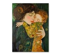 NXMYDBD Affiche « Câlin chaleureux mère-enfant », art mural sur toile moderne, pour salon, chambre à coucher, décoration d'intérieur, 20x30cm (8x12 pouces), sans cadre
