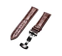 NXNONEPD 18/20 / 22/24 mm Business Bamboo Modèle Bambou Sangle de montre de bouche avec une boucle de déploiement poli à libération rapide