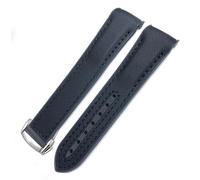 NXNONEPD 22 mm 21 mm 20 mm Nouveau tissu en nylon Cow Hide Composite Watch Band Ajustement pour Omega 300 Planet Ocean 600 Watch Socle