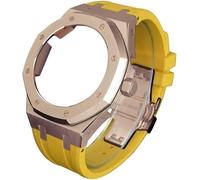 NXNONEPD 4rd gen metal watch case fluorine rubber strap stainless steel bezel rubber sport watchband mod kit，for ga2100 ga-2100 ga2110 modification and upgrade Origin China