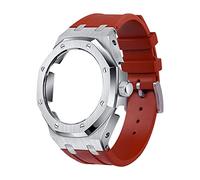 NXNONEPD 5rd Metal Watch Bezel Fluororubber Strap Retrofit Kit For GA-2100/GA-2110