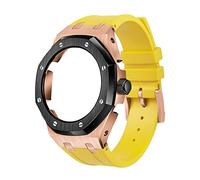 NXNONEPD 5rd Soft Silicone Strap Metal Case For GA2100VB-1A,GA2100-1A1,GA2100-7A Mod Retrofit Kit