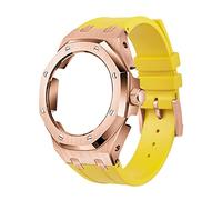 NXNONEPD 5rd Soft Silicone Strap Metal Case For GA2100VB-1A,GA2100-1A1,GA2100-7A Mod Retrofit Kit