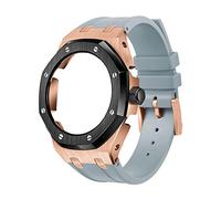 NXNONEPD 5rd Soft Silicone Strap Metal Case For GA2100VB-1A,GA2100-1A1,GA2100-7A Mod Retrofit Kit
