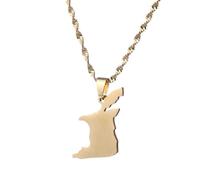 NXNONEPD Accessoires pour hommes et femmes Trinidad et Tobago Map Pendent and Collier Silver Trinidad & Tobago Jewelry Wedding Anniversary, Saint Valentin, cadeau d'anniversaire de Noël