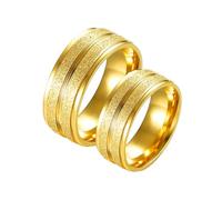 NXNONEPD Anneau de mariage, hommes, groupes de promesses mates pour elle, sonneries uniques en acier inoxydable