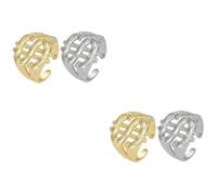 NXNONEPD Anneaux d'anneau de signe pour les anneaux de pointeur de l'homme Anneaux hip hop anneau ouvert Silver Anneaux ouverts Anneaux de pointeur Rings de pointeur Anneaux de richesse pour hommes