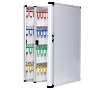 NXNONEPD Armoire de Rangement clé en Alliage en Aluminium, boîte de Gestion clés Murale, avec clés de Couleur, Porte-clés verrouillables pour l'immobilier, usines, écoles (140)