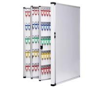 NXNONEPD Armoire de Rangement clé en Alliage en Aluminium, boîte de Gestion clés Murale, avec clés de Couleur, Porte-clés verrouillables pour l'immobilier, usines, écoles (140)