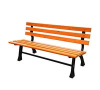 NXNONEPD Banc de Jardin en Plein air, Banc de Jardin Chaise de Parc de Meubles de Patio extérieur, Chaise de Porche à l'épreuve des intempéries avec Dossier