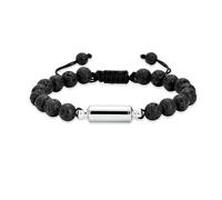 NXNONEPD Bracelet de bijoux de crémation pour cendres pour femmes hommes Bracelet des perles de roche de lave pour les cendres