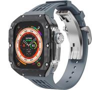 NXNONEPD Carbon Fiber Watch Case Rubber Band Mod Kit，For Ultra 2 49mm Series Replacement Accessories，Men Women Rm Style Watch Case Strap Modification Kits