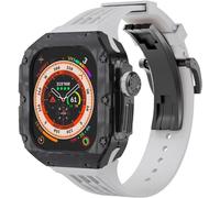 NXNONEPD Carbon Fiber Watch Case Rubber Band Mod Kit，For Ultra 2 49mm Series Replacement Accessories，Men Women Rm Style Watch Case Strap Modification Kits