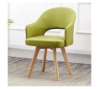 NXNONEPD Chaise d'accentuation pivotante Moderne du Milieu du siècle avec des Jambes en Bois Fauteuil plongé Confortable pour Le Bureau à Domicile Salle de réunion Blanc